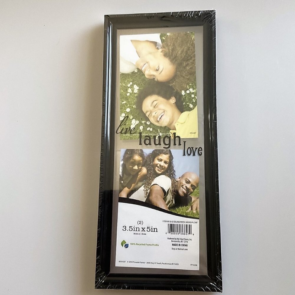 LIVE LAUGH LOVE PICTURE FRAME 5" x 12'